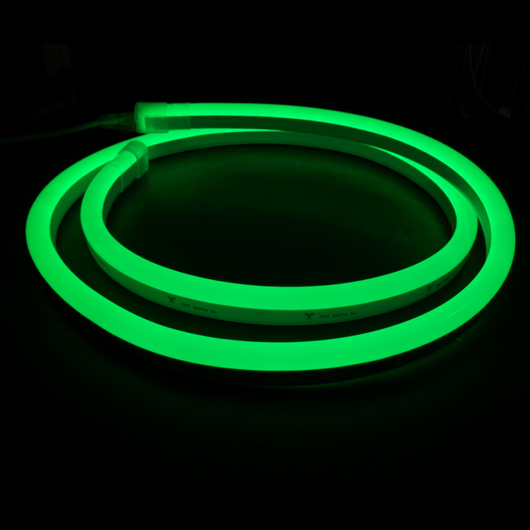 Tube néon flex rond fin pour ruban LED - Latéral - R0816 - ®