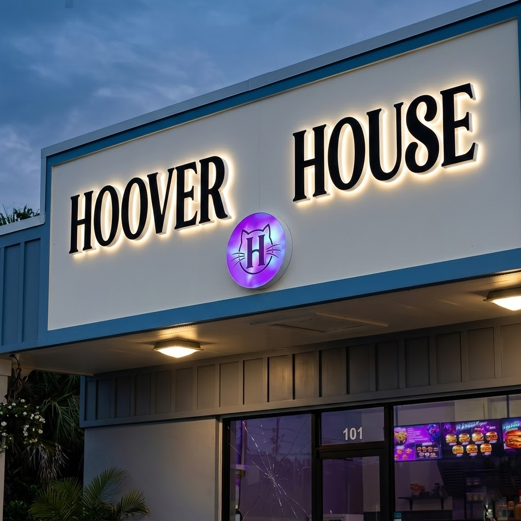 Customized Acrylic Vacuum Forming Lighted Led Illuminated Signboard Reception Sign