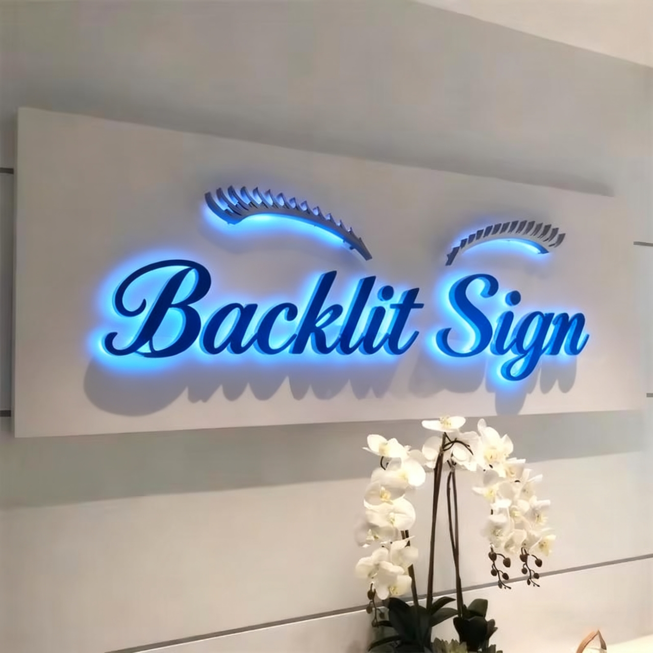 Channel Backlight Letter Logo Sign 3D Wall Led Sign Stainless Steel Lamp 3d Metal Office Custom Led Sign
